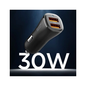 Wholesale Spigen Essential EV302 2-port USB-A Car Charger 30W Black - SPN16675 - {ean13} - Hurt