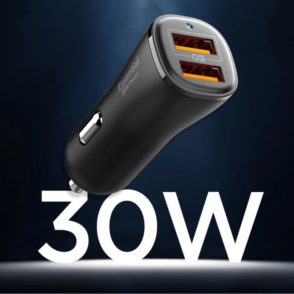 Hurtownia GSM - Nabíječka do auta Spigen Essential EV302 2-port USB-A Car Charger 30W černá - SPN16675 - {ean13} - Hurt