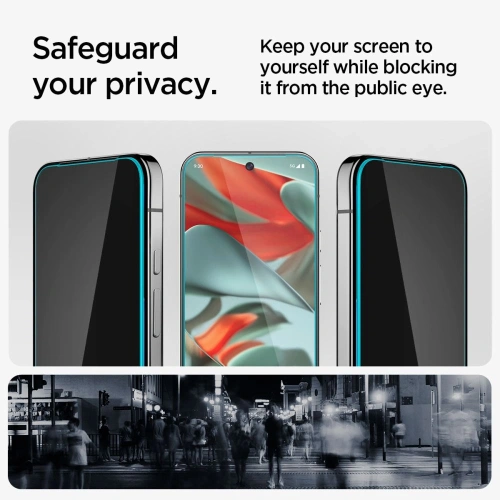 Szkło prywatyzujące Spigen GLAS.tR ez Fit Google Pixel 9 Pro XL Privacy [2 PACK]