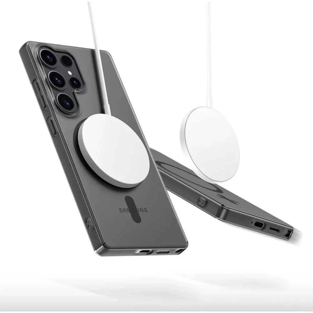 Hurtownia GSM - [OUTLET] Tok Tech-Protect Magslim MagSafe Samsung Galaxy S25 Ultra Matt/fekete - OT-846 - {ean13} - Hurt
