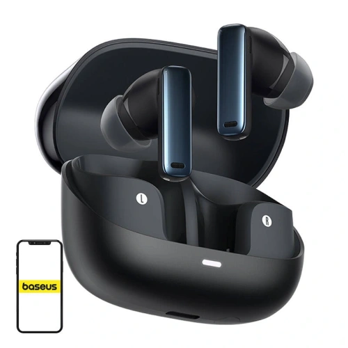 Bezprzewodowe słuchawki dokanałowe TWS Baseus Bowie M2s Bluetooth 5.3 (czarne)