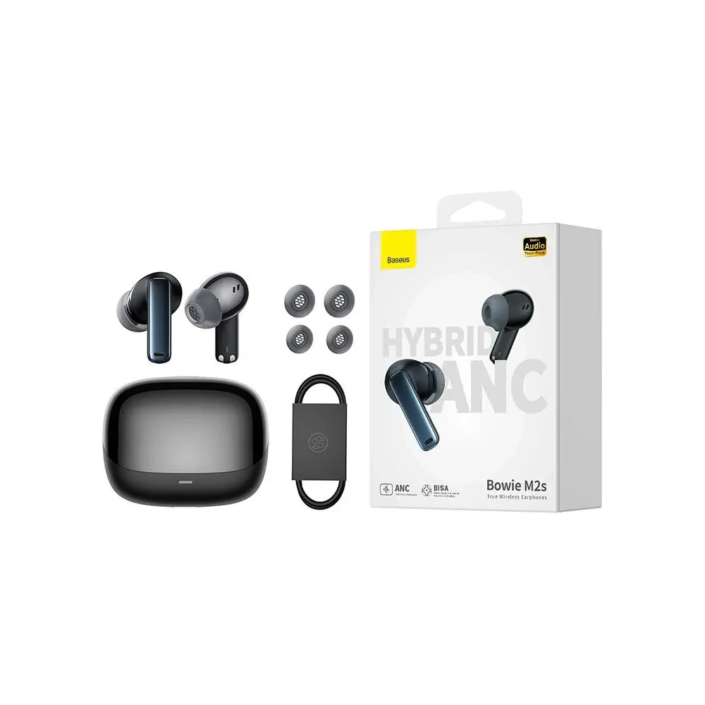 Hurtownia GSM - Baseus Bowie M2s Bluetooth 5.3 TWS vezeték nélküli dokkolós fülhallgató (fekete) - BSU8933 - {ean13} - Hurt
