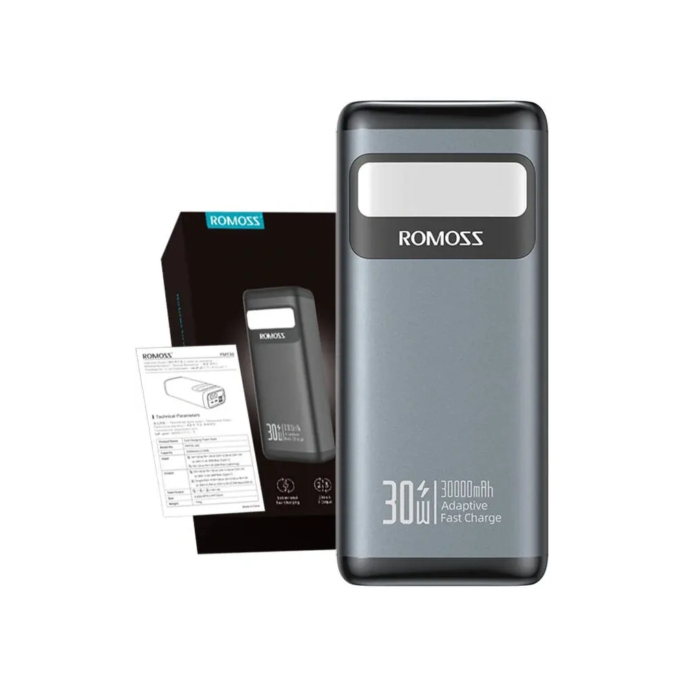 Hurtownia GSM - Romoss Powerbank PMT30 30000mAh 30W (negru) - ROM82 - {ean13} - Hurt