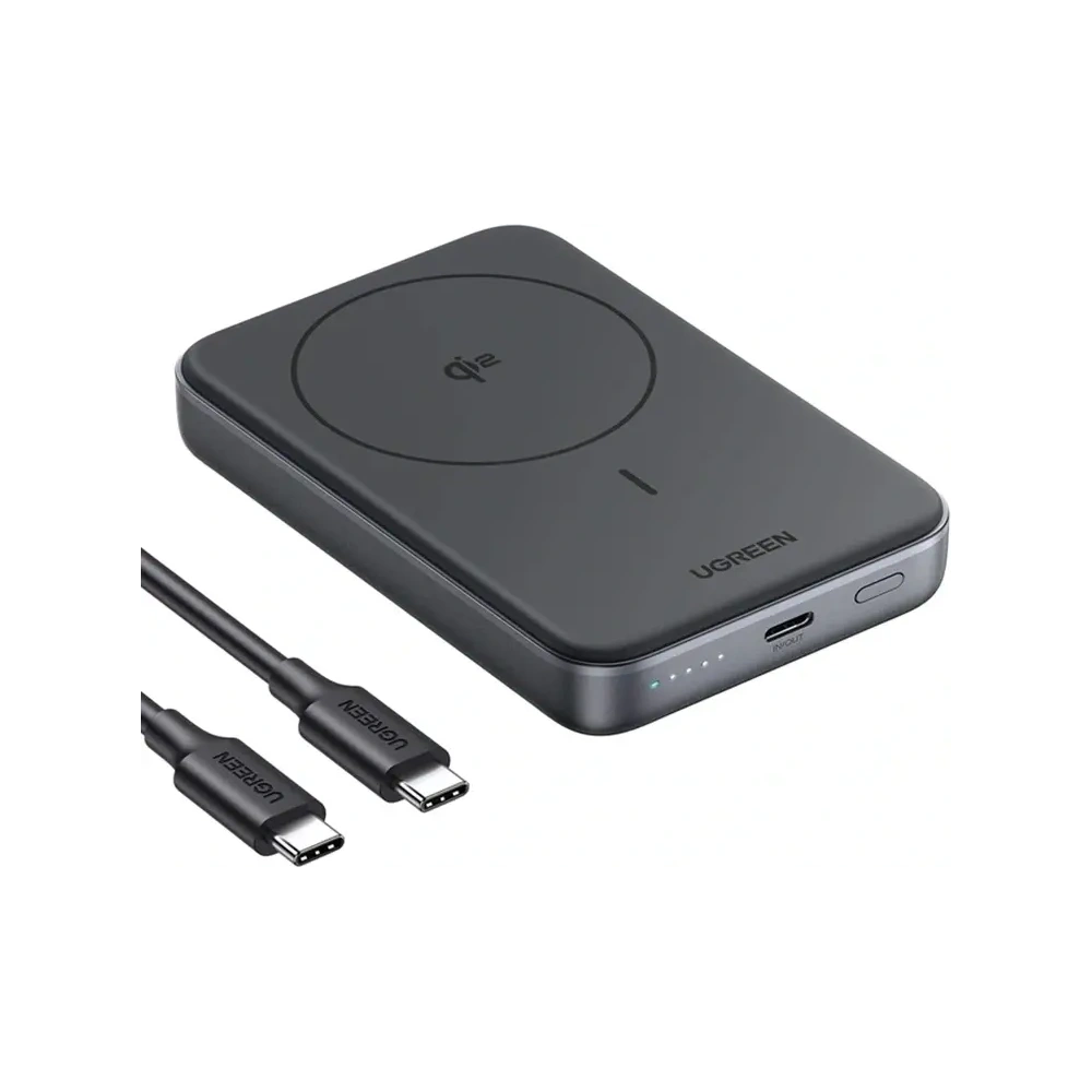 Hurtownia GSM - Banca de alimentare magnetică UGREEN PB761 10000mAh Qi2 30W MagSafe + cablu USB-C (negru) - UGR5602 - {ean13} - Hurt