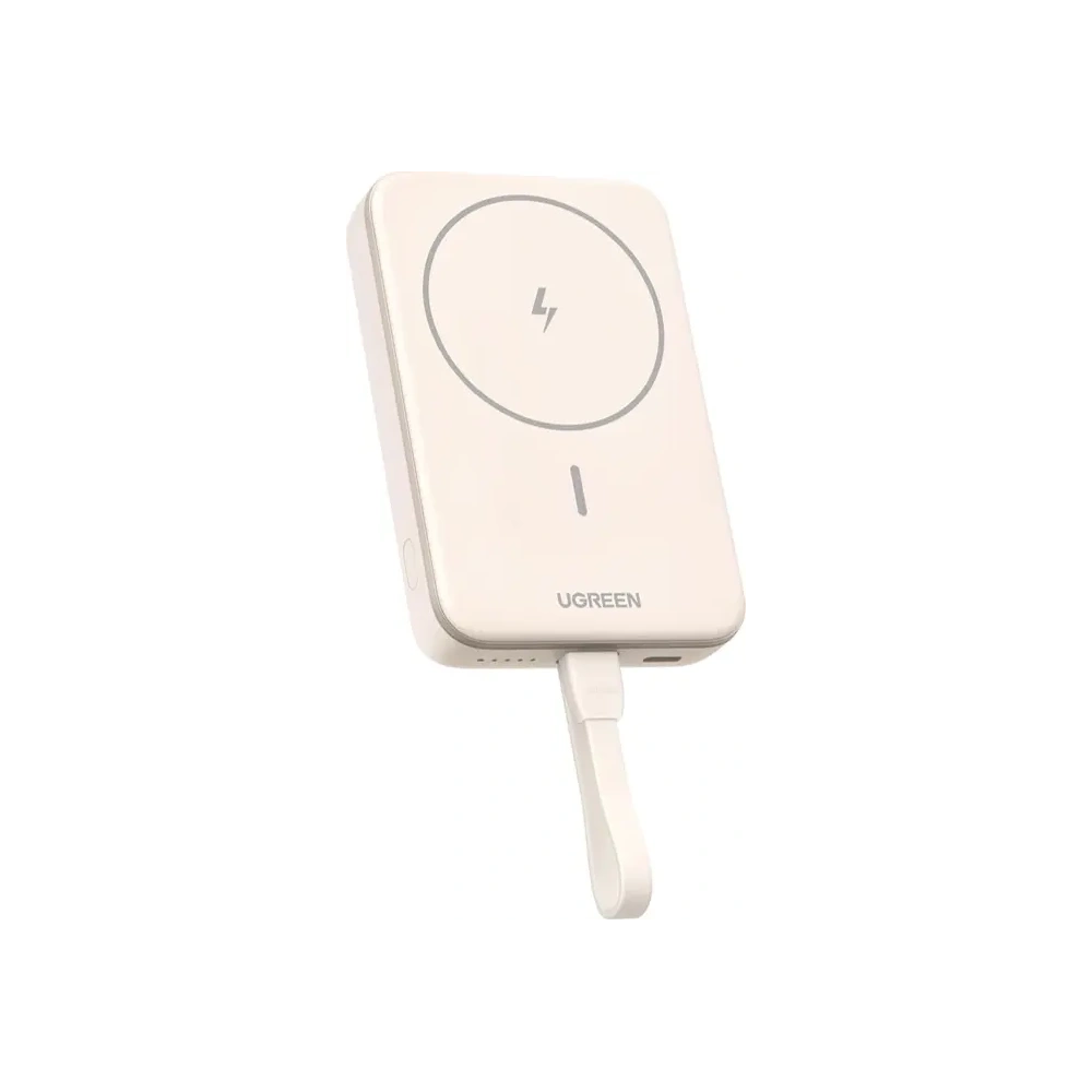 Hurtownia GSM - Magnetická powerbanka 10000mAh UGREEN PB760 PD 20W MagSafe + USB-C kabel (béžová) - UGR5603 - {ean13} - Hurt