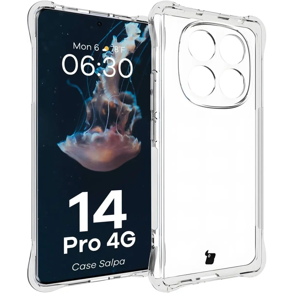 Hurtownia GSM - Elastyczne etui Bizon Case Salpa do Xiaomi Redmi Note 14 Pro 4G przezroczyste - BIZ8597 - {ean13} - Hurt
