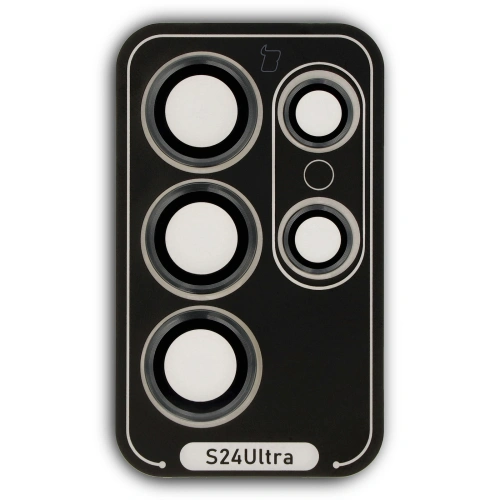 Szkło hartowane na aparat z aplikatorem Bizon Glass Snap Lens do Samsung Galaxy S24 Ultra czarne