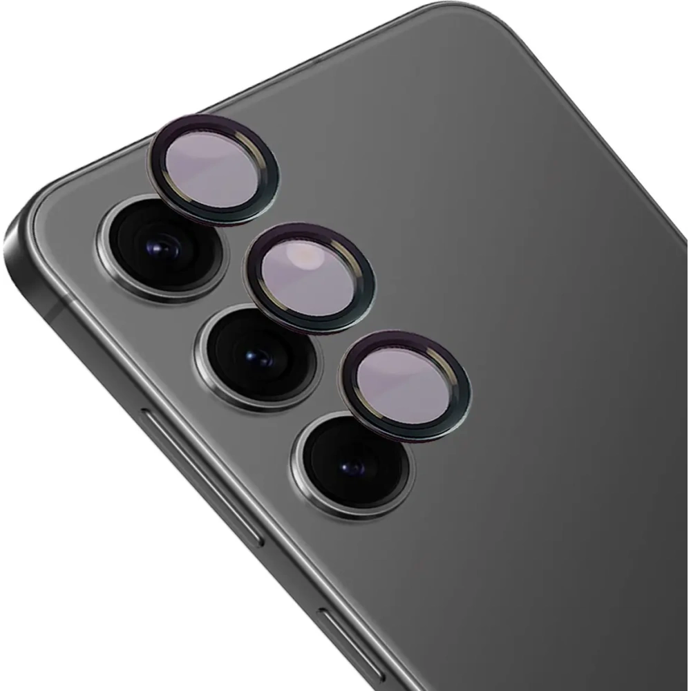 Wholesale Bizon Glass Snap Lens Samsung Galaxy S24 black - BIZ8600 - {ean13} - Hurt