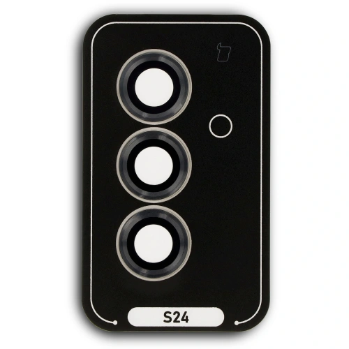 Szkło hartowane na aparat z aplikatorem Bizon Glass Snap Lens do Samsung Galaxy S24 czarne