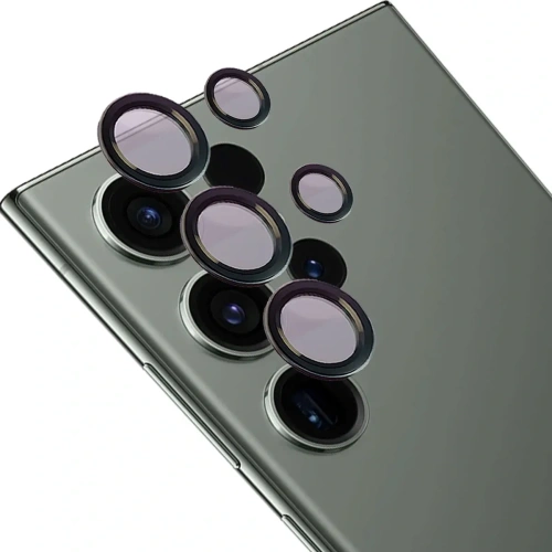 Szkło hartowane na aparat z aplikatorem Bizon Glass Snap Lens do Samsung Galaxy S23 Ultra czarne