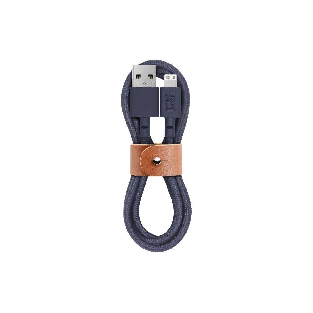 Hurtownia GSM - Kabel Native Union Belt Cable Lightning ze skórzanym zapięciem 1,2m (marine) - NTU036MAR - {ean13} - Hurt