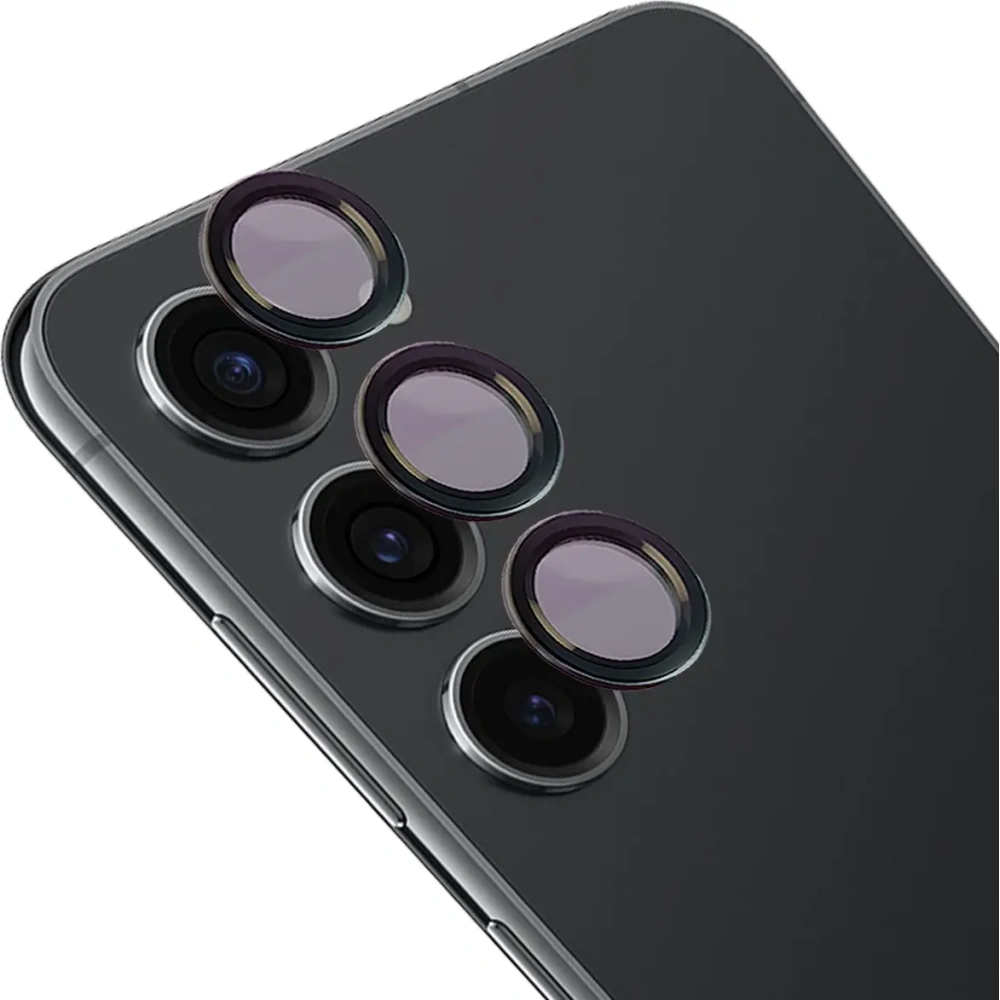 Hurtownia GSM - Tvrzené sklo na aparát s aplikátorem Bizon Glass Snap Lens do Samsung Galaxy S23 / S23+ Plus černé - BIZ8602 - {ean13} - Hurt