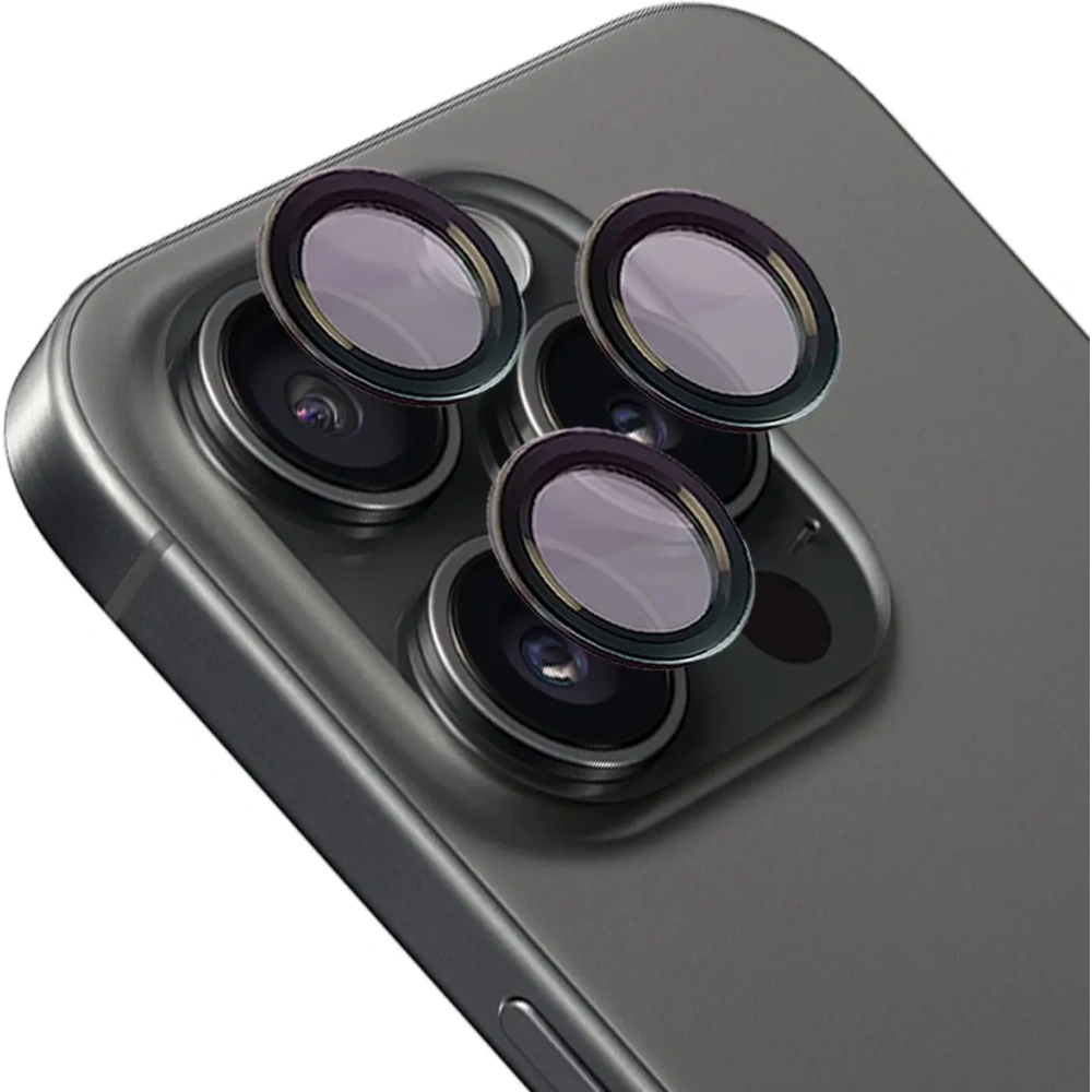 Wholesale Bizon Glass Snap Lens Apple iPhone 15 Pro / 15 Pro Max black - BIZ8606 - {ean13} - Hurt