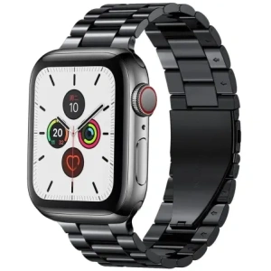 Hurtownia GSM - Pásek z nerezové oceli Bizon Strap Watch Aura do Apple Watch 38/40/41mm černý - BIZ8609 - {ean13} - Hurt