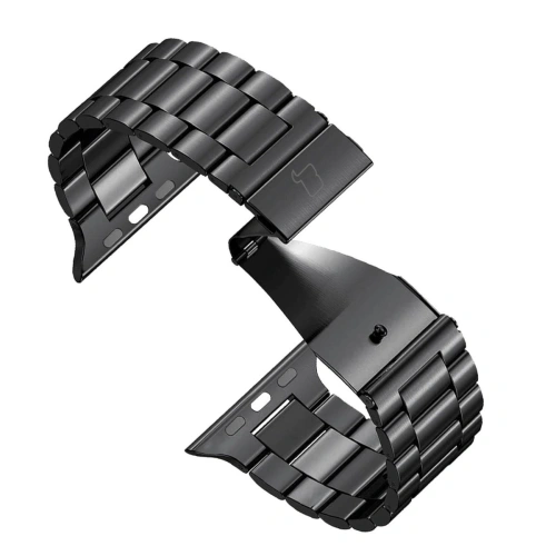 Pasek ze stali nierdzewnej Bizon Strap Watch Aura do Apple Watch 38/40/41mm czarny