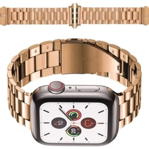 Hurtownia GSM - Pás z nerezové oceli Bizon Strap Watch Aura do Apple Watch 38/40/41mm růžově zlatý - BIZ8611 - {ean13} - Hurt