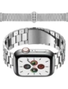 Bizon Strap Watch Aura Apple Watch 38/40/41mm argintiu