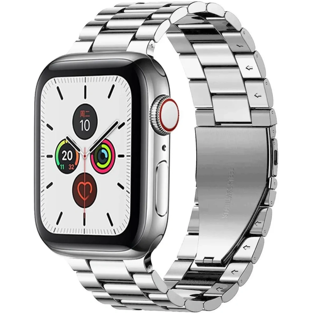 Hurtownia GSM - Bizon Strap Watch Aura Apple Watch 38/40/41mm ezüst - BIZ8612 - {ean13} - Hurt