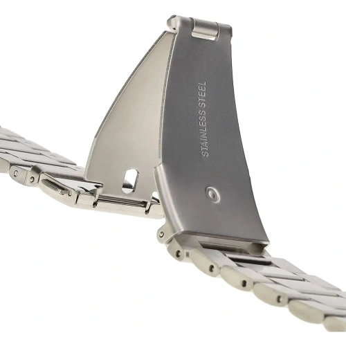 Pasek ze stali nierdzewnej Bizon Strap Watch Aura do Apple Watch 38/40/41mm srebrny