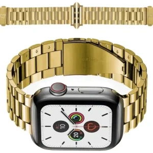 Hurtownia GSM - Pasek z nerezové oceli Bizon Strap Watch Aura do Apple Watch 38/40/41mm zlatý - BIZ8613 - {ean13} - Hurt
