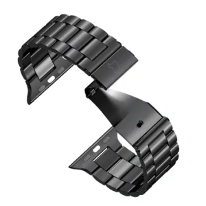 Hurtownia GSM - Pásek z nerezové oceli Bizon Strap Watch Aura do Apple Watch 42/44/45/46/49 mm černý - BIZ8614 - {ean13} - Hurt