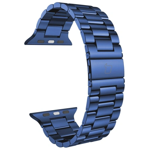 Pasek ze stali nierdzewnej Bizon Strap Watch Aura do Apple Watch 42/44/45/46/49 mm niebieski