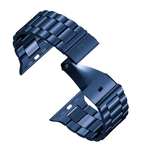 Pasek ze stali nierdzewnej Bizon Strap Watch Aura do Apple Watch 42/44/45/46/49 mm niebieski