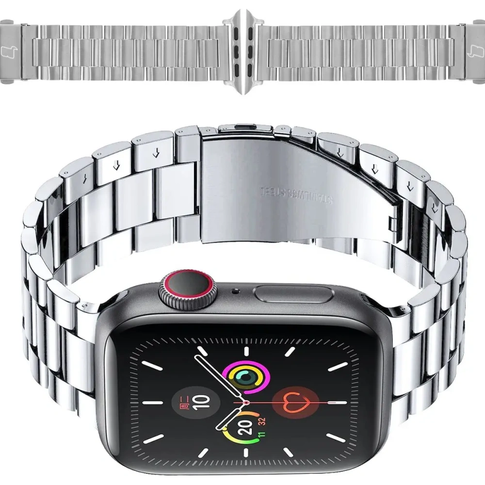 Hurtownia GSM - Bizon Strap Watch Aura Apple Watch 42/44/45/46/49 mm ezüst - BIZ8617 - {ean13} - Hurt