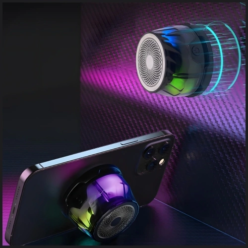 Głośnik Bluetooth 4smarts SoundCharge RGB Bluetooth 5.4 kompatybilny z MagSafe czarny