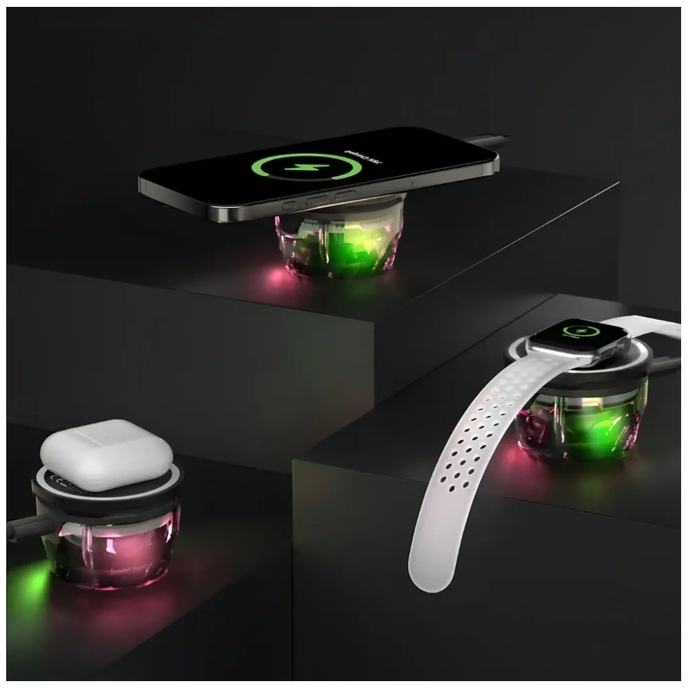 Hurtownia GSM - Głośnik Bluetooth 4smarts SoundCharge RGB Bluetooth 5.4 kompatybilny z MagSafe czarny - 4SMR70 - {ean13} - Hurt