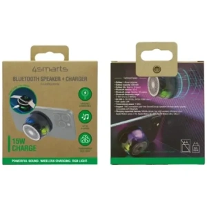 Hurtownia GSM - Bluetooth reproduktor 4smarts SoundCharge RGB Bluetooth 5.4 kompatibilní s MagSafe černý - 4SMR70 - {ean13} - Hurt