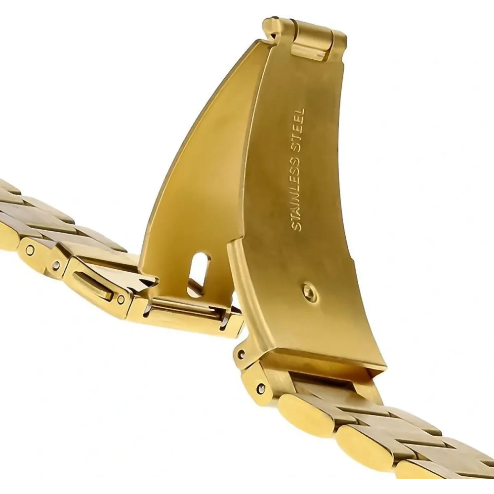 Hurtownia GSM - Pasek ze stali nierdzewnej Bizon Strap Watch Aura do Smartwatcha 26 mm złoty - BIZ8619 - {ean13} - Hurt