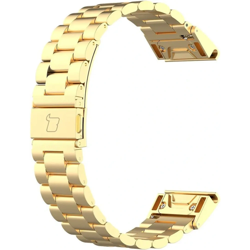 Hurtownia GSM - Pasek ze stali nierdzewnej Bizon Strap Watch Aura do Smartwatcha 26 mm złoty - BIZ8619 - {ean13} - Hurt