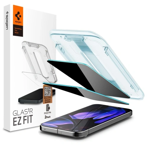 Szkło prywatyzujące Spigen GLAS.tR ez Fit Google Pixel 9 / 9 Pro / 10 / 10 Pro Privacy [2 PACK]