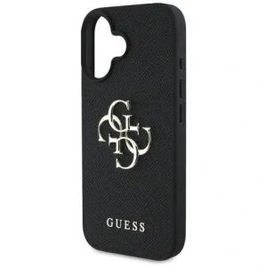 Wholesale Guess Grained Big 4G Logo Small Classic Logo Apple iPhone 16 black - GUE4364 - {ean13} - Hurt