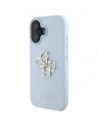 Hurtownia GSM - Etui Guess Grained Big 4G Logo Small Classic Logo do Apple iPhone 16 niebieski - GUE4365 - {ean13} - Hurt