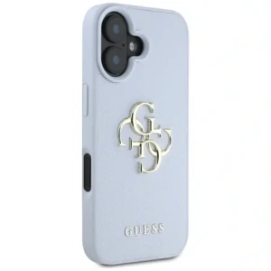 Wholesale Guess Grained Big 4G Logo Small Classic Logo Apple iPhone 16 blue - GUE4365 - {ean13} - Hurt