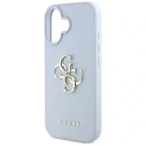 Wholesale Guess Grained Big 4G Logo Small Classic Logo Apple iPhone 16 blue - GUE4365 - {ean13} - Hurt