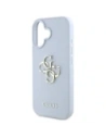 Hurtownia GSM - Etui Guess Grained Big 4G Logo Small Classic Logo do Apple iPhone 16 niebieski - GUE4365 - {ean13} - Hurt