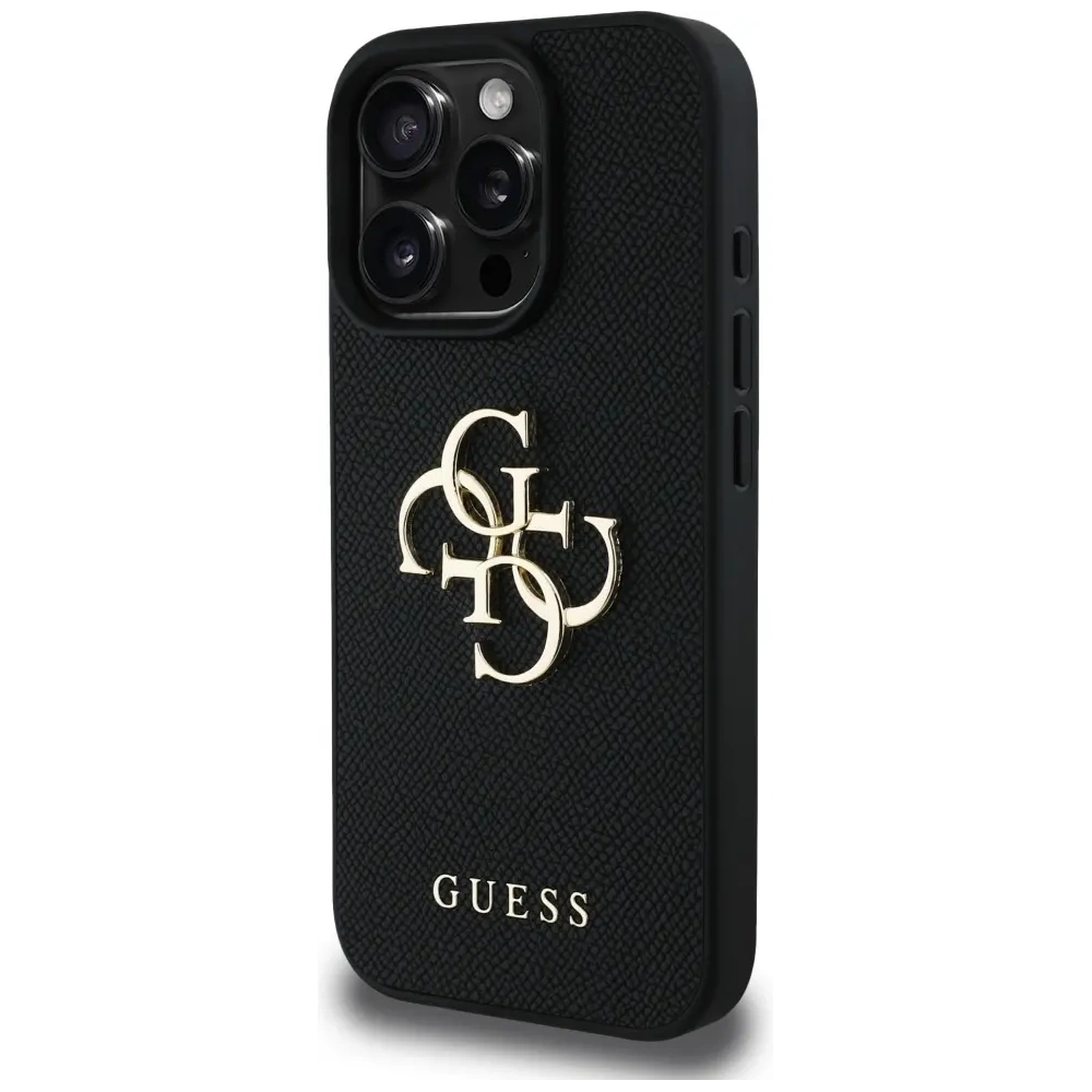 Hurtownia GSM - Etui Guess Grained Big 4G Logo Small Classic Logo do Apple iPhone 16 Pro černé - GUE4366 - {ean13} - Hurt
