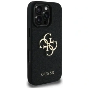 Hurtownia GSM - Etui Guess Grained Big 4G Logo Small Classic Logo do Apple iPhone 16 Pro černé - GUE4366 - {ean13} - Hurt