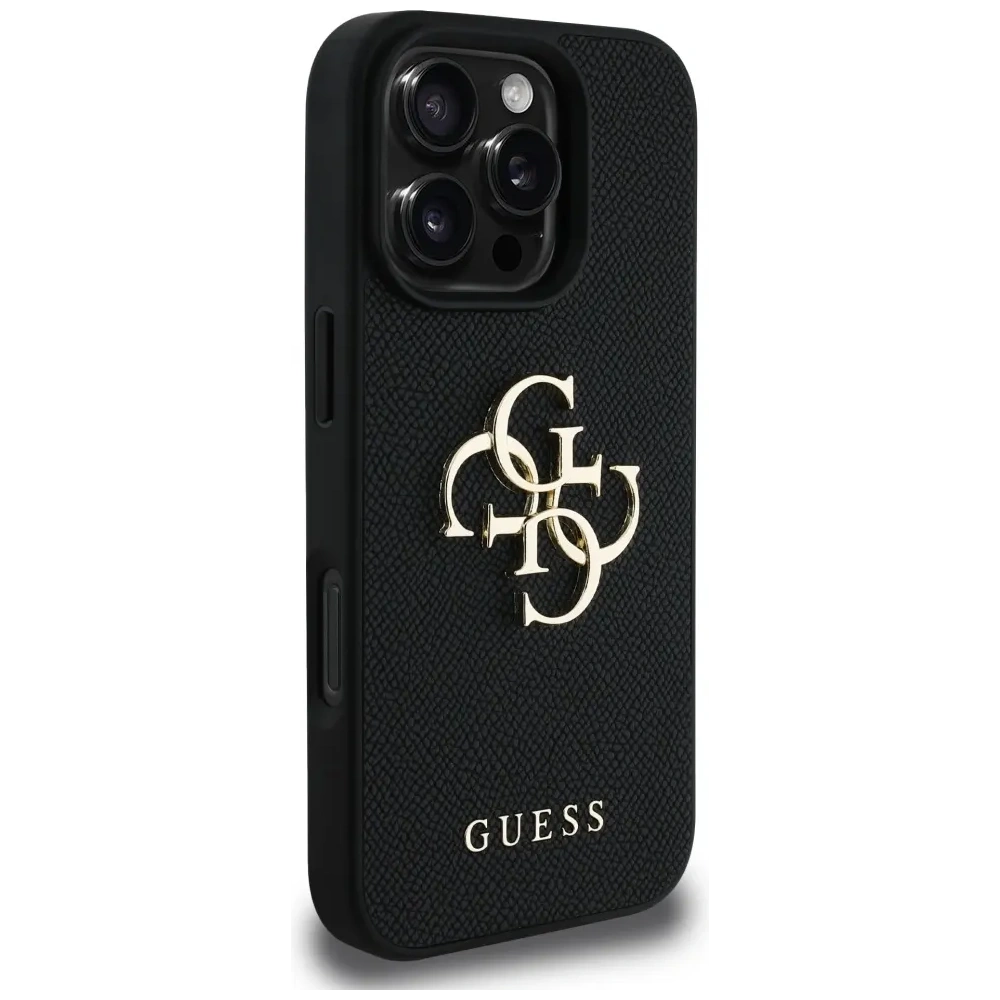 Hurtownia GSM - Etui Guess Grained Big 4G Logo Small Classic Logo do Apple iPhone 16 Pro černé - GUE4366 - {ean13} - Hurt