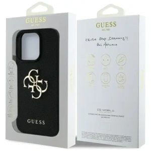 Hurtownia GSM - Etui Guess Grained Big 4G Logo Small Classic Logo do Apple iPhone 16 Pro černé - GUE4366 - {ean13} - Hurt