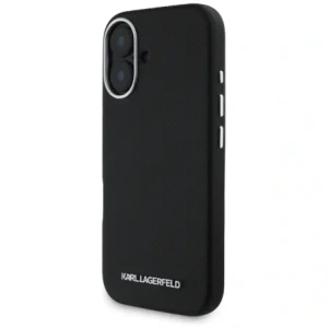 Hurtownia GSM - Karl Lagerfeld Saffiano Full Wrapped Elongated Metal Logo MagSafe Apple iPhone 16 negru - KLD21938 - {ean13} - Hurt