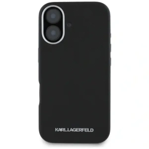 Hurtownia GSM - Karl Lagerfeld Saffiano Full Wrapped Elongated Metal Logo MagSafe Apple iPhone 16 negru - KLD21938 - {ean13} - Hurt