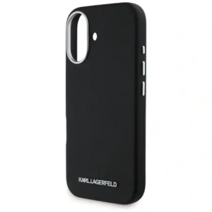Hurtownia GSM - Karl Lagerfeld Saffiano Full Wrapped Elongated Metal Logo MagSafe Apple iPhone 16 negru - KLD21938 - {ean13} - Hurt
