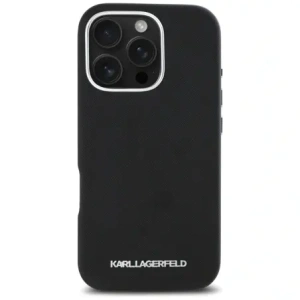 Hurtownia GSM - Etui Karl Lagerfeld Saffiano Full Wrapped Elongated Metal Logo MagSafe do Apple iPhone 16 Pro černé - KLD21939 - {ean13} - Hurt