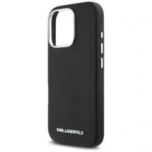Hurtownia GSM - Etui Karl Lagerfeld Saffiano Full Wrapped Elongated Metal Logo MagSafe do Apple iPhone 16 Pro černé - KLD21939 - {ean13} - Hurt