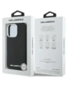 Hurtownia GSM - Etui Karl Lagerfeld Saffiano Full Wrapped Elongated Metal Logo MagSafe do Apple iPhone 16 Pro černé - KLD21939 - {ean13} - Hurt