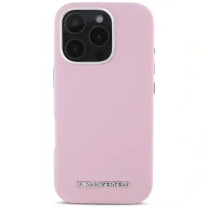 Hurtownia GSM - Karl Lagerfeld Saffiano Împachetat Complet Logo Metalic Întins MagSafe Apple iPhone 16 Pro Max roz - KLD21941 - {ean13} - Hurt